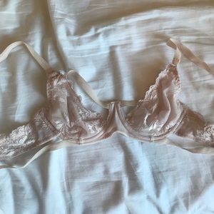 Free People Pink Lace Strappy Bra NWOT